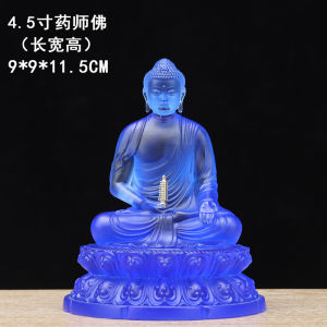 Buddha Ornament Sanbao Buddha Set Amitabha Buddha Bhaisajyaguru Home Living Room Home Serving Sakyamuni Buddha Statue