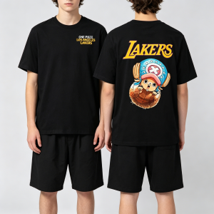 Hot Toys | Lakers One Piece Basketball Luffy Sanji Zoro Choppa Men Women Tee Adults Children Boy Gril Top Kids Parent Child Cotton Tshirt