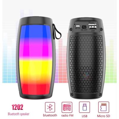 Bluetooth Speaker Wireless  ZQS1202 Rechargeable Portable Subwoofer Colorful Light Change Speaker Ba