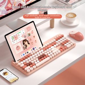 B.O.W | Punk Style Dual-Mode Keyboard and Mouse Set Mechanical Feel