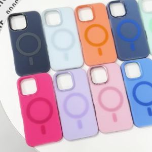 szhaiyu | Luxury Silicone Frosted Magnetic Phone Case For iPhone 18 Pro Max 17 16 15 14 Pro Plus 13 12 With Lens Shockproof Back Cover
