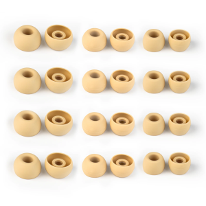 KBEAR 4540 coffee Silicone Eartips Ergonomically Designed Earcap Optional XS/S/M/L size and combination set Comfortable Earmuffs
