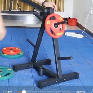 Rocky1- แท่นเก็บแผ่นน้ำหนัก รู 1 นิ้ว /แผ่นน้ำหนัก ดัมเบล บาร์เบล Weight Plate 10 KG. อุปกรณ์เสริมสำหรับเล่นกีฬา กิจกรรมกลางแจ้ง