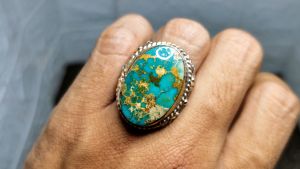 Batu Cincin Phirus Persia Urat Emas bagus asli Kode 2409