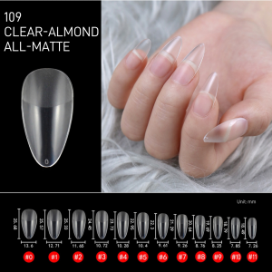 120Pcs/504Pcs Almond Soft Gel Nail Tips Fully/Half Matte Full Coverage Press on Nail Fake