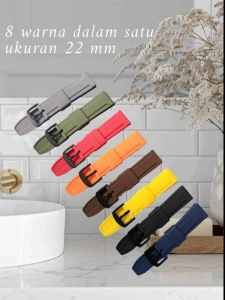 STRAP JAM TANGAN SILICON T-006 22MM TALI JAM TANGAN 22 MM