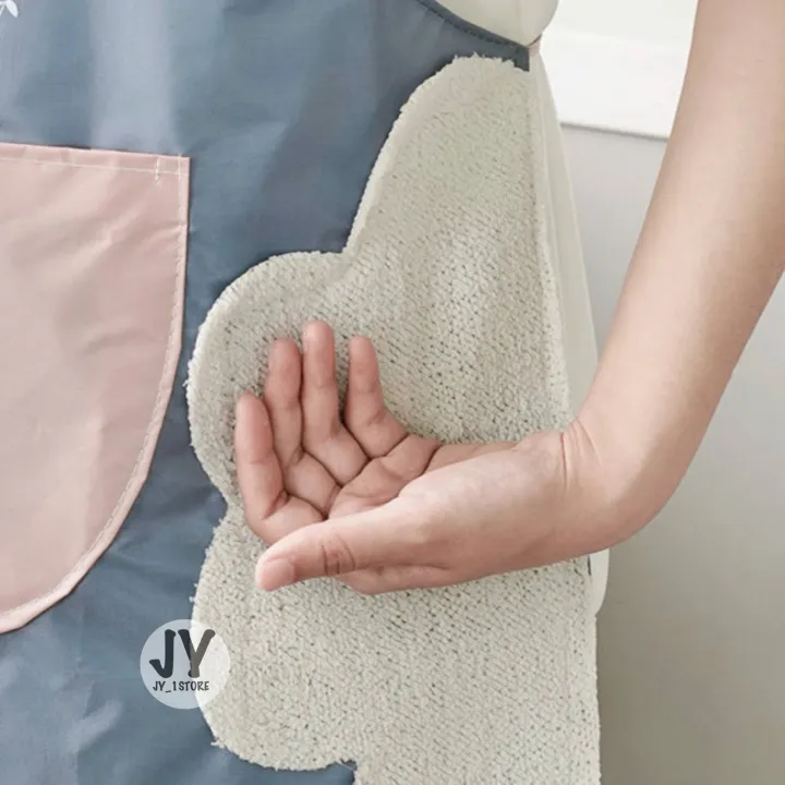 1pc%20%20%20Kitchen%20Apron%20Wipeable%20Waterproof%20Oil-Proof%20Rabbit%20Stripe%20Daisy%20Cooking%20Shop%20Chef%20Baking%20Accessories%20%E9%98%B2%E6%B0%B4%E5%9B%B4%E8%A3%99%20Apron%20-%20Image%207