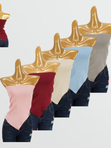 Gợi Cảm Thời Trang Áo Croptop Không Đều Dây Đeo Vai Áo Hai Dây Cộc Tay Không Tay Hở Lưng Màu Nguyên Chất Thời Trang Mùa Hè Ôm Vừa Vặn Dành Cho Phụ Nữ Trẻ 18-24 Tuổi