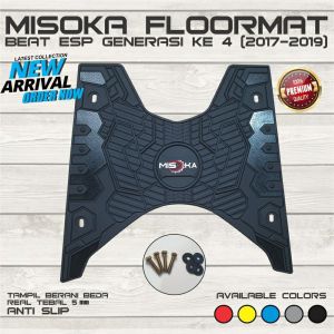 Misoka Floormat Beat ESP 2017 2019 Karpet Motor Rubber Karet BUKANhayaidesu Keren Murah