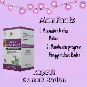 PAKET GEMUK BADAN Pria Wanita Nature Kapsul Dan Nature Madu Obat Gemuk Badan Permanen BPOM