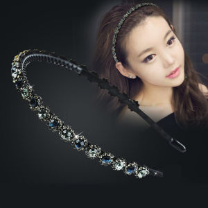 เครื่องประดับผมสไตล์เกาหลี แหวนผมประดับเพชรน้ำ คลิปผมกันลื่น สไตล์เรียบง่าย เครื่องประดับผมสำหรับผู้หญิง