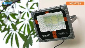 Đèn Pha Led Năng Lượng Mặt Trời Modi Solar Nâng Cấp Độ Sáng Dùng Ngoài Trời Trong Nhà Chống Nước IP66 Vỏ Nhôm Đúc