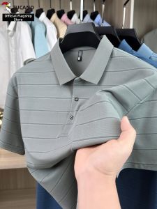 TUCANO | Breathable Loose Mens POLO Shirt Short Sleeve T-Shirt Striped Design