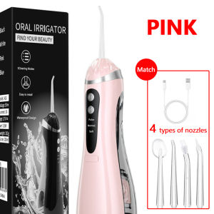 SoftAura Electric Water Flosser Oral Irrigator Rechargeable Teeth Cleaner 3 Modes Portable Dental Cleaning for Home Travel Use