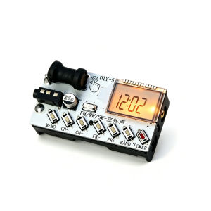 ANENG | AM FM MW SW Radio Digital Clock LCD Display Frequency 4-Band Medium Wave Short Wave Receiver Broadcast Receiving Headphone Radio