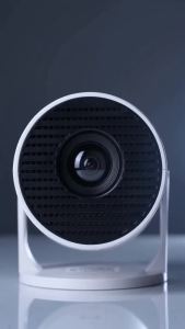 Qiilu | Máy Chiếu Phim Rạp Hát Tại Nhà Di Động Có WiFi Đa Cổng 240 ° Máy Chiếu WiFi Nhỏ Gọn Ít Tiếng Ồn Xoay Được Dùng Cho Giải Trí
