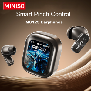 Miniso | MINISO MS125 Wireless Headphones TWC 13mm Dynamic Driver ENC Noise Reduction Call Low Latency Sport Wireless Bluetooth Earphones