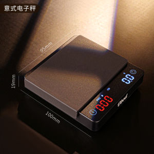 Obod Italian Mini Coffee Electronic Scale Smart High Precision Timer Pour over Coffee Scale Nordic Style Plastic Coffee Tools