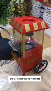 COD Qitherm Mesin Pembuat Popcorn Hemat Listrik Serbaguna & Praktis Hot Air 1200W otomatis PM-2800