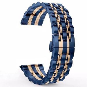 22mm 20mm Band for Samsung Galaxy Watch 3 4 5 45mm Gear S3 46mm 42mm Active2 40 44mm Stainless Steel Strap for Amazift BIP 2 GTR