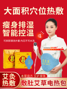 Electric Heating Moxibustion Pad Slimming Abdomen Heat Therapy Pack Electric Moxibustion Pad for Body Shaping And Moisture Removal