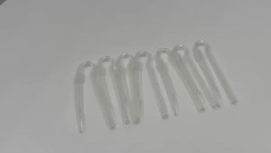 New【1PC R Shape Preformed BTE Earmold Tubing With Tube Lock Clear Hearing Aid Sound Tube】