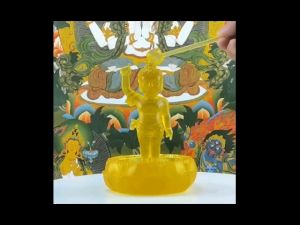 Tượng Phật Đản Sanh size 16cm chất liệu Composite trong suốt giả lưu ly hàng cao cấp loại 1 nhập khẩu Đài Loan