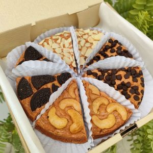 บราวนี่ชาไทย 100% เนื้อหนึบขนาด 1 ปอนด์