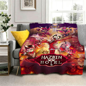 Bandai | New Cartoon H-Hazbin-S Anime H-Hotel 3D Flannel Blanket Soft Throw Blanket Art For Home Decor Bedroom Bed Sofa Picnic Fans Gift