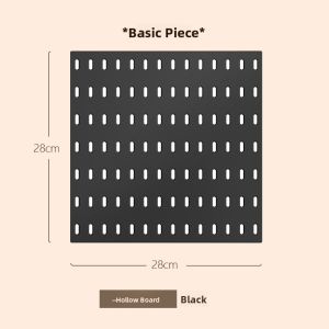 Universal Hook Basket Clamp for IKEA Hole Board Desktop Fixed Connector Modern Minimalist Style Storage Organizer Rack