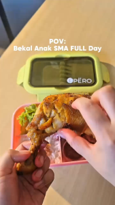 Pero Lunch Box Fancy 2in1 Soup Container/ Set Kotak Makan Dengan Tempat Sup