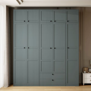 Gray-Green Steel Multi-Layer Storage Cabinet