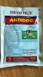 Freeship Tuấn thuốc thú y ANTICOC gói 100 g dùng cho gia súc và gia cầm.