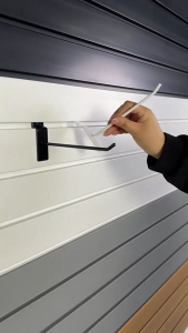 10PCS Garage Storage PVC Slatwall Panel With Heavy Duty Garage PVC SlatWall Product display board