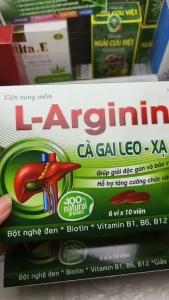 Tạp hóa y tế L-Arginine Cà gai leo - xa đen viên nang mềm 100% tự nhiên bổ gan khỏe Biotin Vitamin B6 B12 Giảo cổ lam