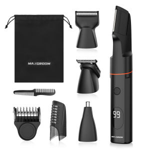 Bộ Dụng Cụ Tỉa Lông Toàn Thân MAXGROOM 4 Trong 1 Dành Cho Nam Máy Cạo Râu Chống Nước IPX6 Dành Cho Mũi Râu Vùng Mu - Lưỡi Dao Bằng Thép Không Gỉ