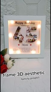 kado custom ultah plus bingkai 5R hadiah wisuda | anniversary | wedding | kado ulang tahun polaroid cowok cewek 1 paket gift lampu