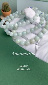 KAKTUS Kristal Asli Aquamarine Crystal Bracelet