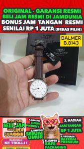 Jam Tangan Wanita Balmer Original 8143 LS8 - Kulit Coklat