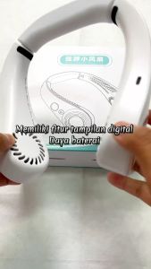 NETPAC Kipas Angin Mini Portable 8000mAh Leher Kipas USB Rechargeable LED Display