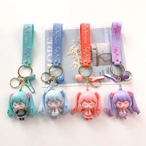 SHORAN Cartoon Hatsune miku doll anime keychain backpack pdndant student gift car keychain souvenirs