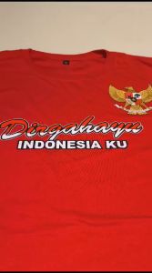 BD Atasan Kaos HUT Peta Heng RI 81 1945 Kemerdekaan RI 2026 Kaos Merah Putih 17 Agustus Kaos Pria Kaos Wanita Katun Combed