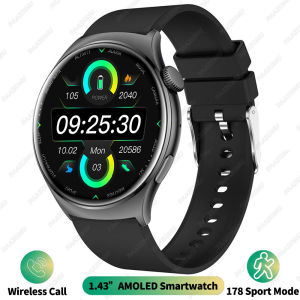 2025 AMOLED Smart Watch Ladies Screen Always Show Time 466*466 HD Health Tracker Voice Calling Smartwatch Women For Android iOS