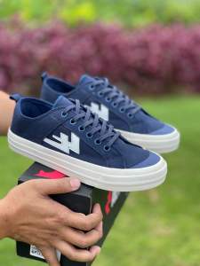 Sepatu Sneakers Pria Wanita Aekoshoes Two Years Navy Produk Lokal Indonesia