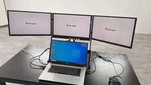 Hot-selling laptop monitor expands tri-fold screen convenient monitor tri-fold screen