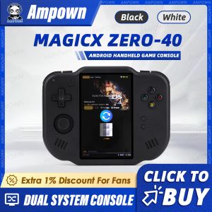 AMPOWN ZERO 40 Video Game Console 4 IPS Multi-touch Screen Android System A133P Support Wifi Bluetooth Vibration Motor for NDS