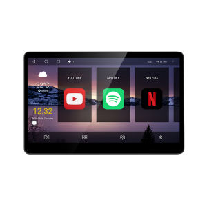 กล่องสมาร์ททีวีเครื่องเล่นเพลงไร้สายสำหรับผู้โดยสารนักบินร่วม15.6นิ้วสำหรับ Tesla รุ่น3 Y 8-Core แอนดรอยด์13 3 + 32G