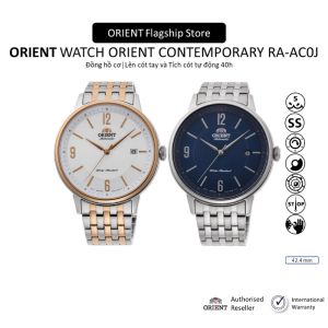 Đồng hồ nam Orient Watch Contemporary RA-AC0J máy lộ cơ automatic dự trữ năng lượng 40h lên cót bằng tay và tự động mặt kính cường lực dây thép đeo tay cao cấp chính hãng