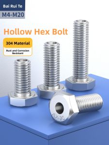 BAIRUITE | Stainless Steel Hollow Hexagon Bolt with Wire Passage