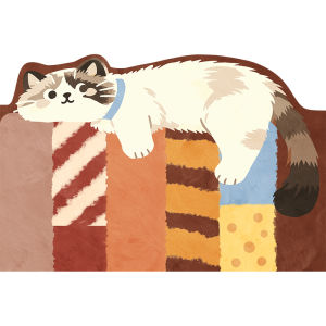 YUNHAOBUYI | Adorable Cartoon Cats Slip-Resistant PVC Easy-Clean Door Mat